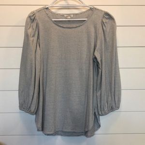 🛍 4 FOR $15🛍 Slouch Sleeve Pinstripe Top